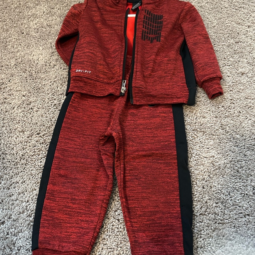 Nike Red and Black Dri-FIT Jacket